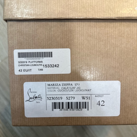 Gorgeous! Worn once! Christian Louboutin Marisa Zeppa 42 - Picture 5 of 9